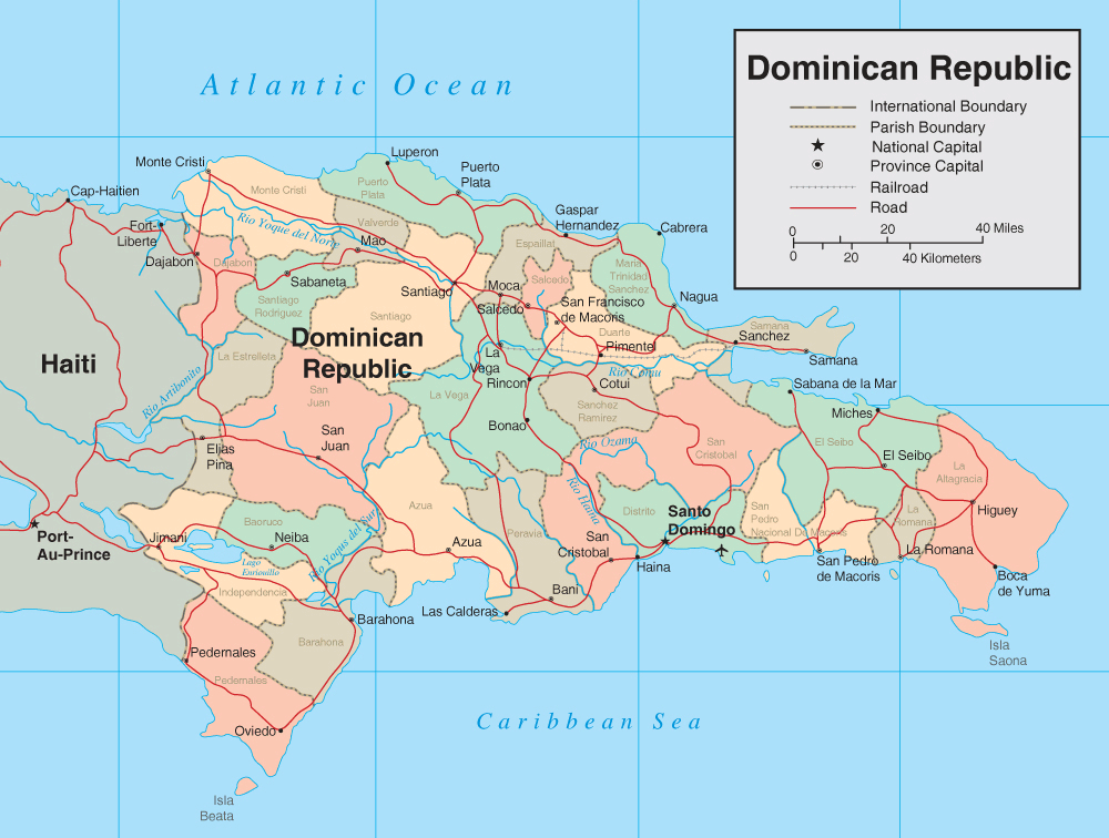 Dominican Republic Map Regions Map Of Dominican Republic 